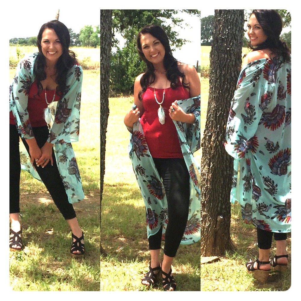 Indian Headdress Kimono